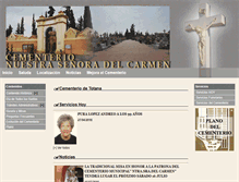 Tablet Screenshot of cementerio.totana.es