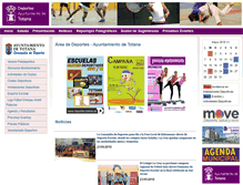 Tablet Screenshot of deportes.totana.es